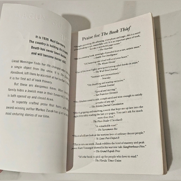 The Book Thief Markus Zusak New York Times Bestseller Paperback - Picture 5 of 8